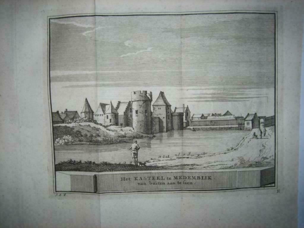 40 / Medemblik  het Kasteel   Kopergravure  1736, Ophalen of Verzenden