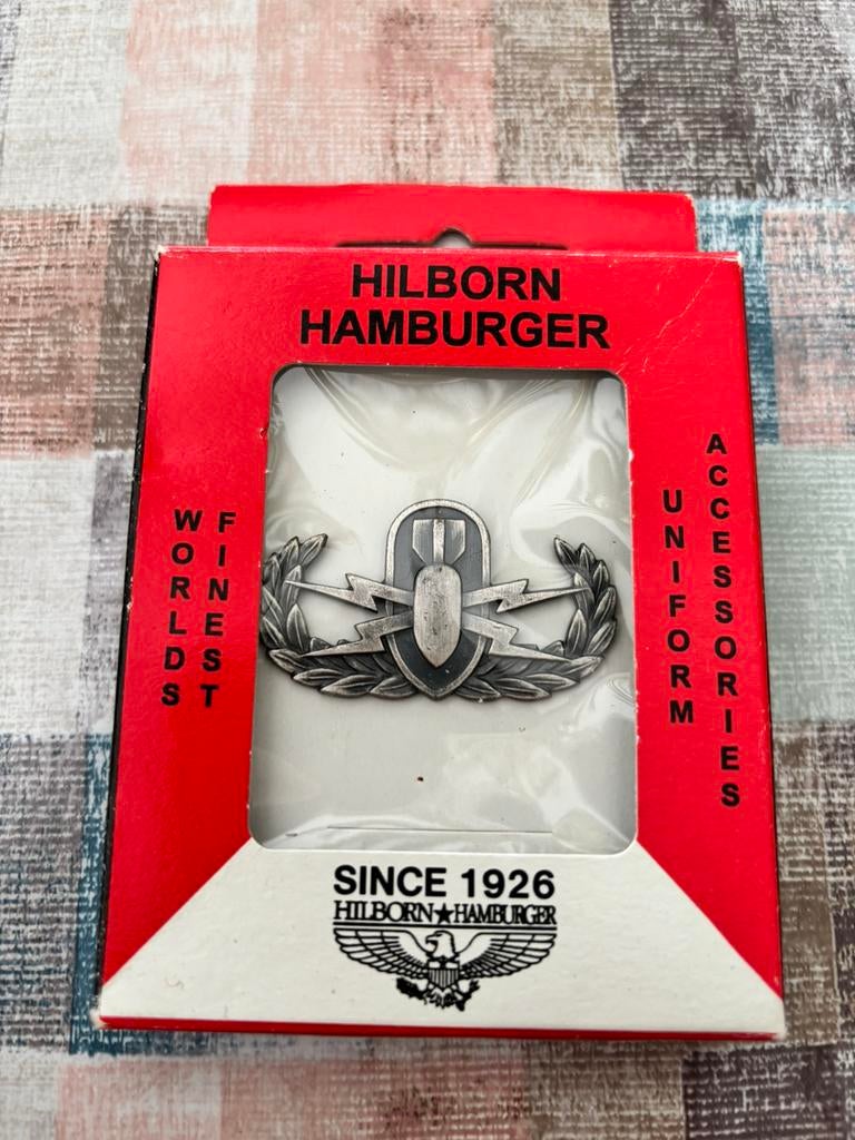 US army EOD brevet in verpakking, Verzenden, Landmacht, Amerika, Embleem of Badge