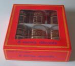 Theeglazen 6 Stuks Glazen met goud in Doos, Glas of Glazen, Ophalen of Verzenden, Overige stijlen, Glas