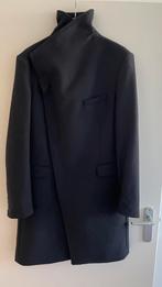 Zara Man wollen lange zwarte jas, Ophalen of Verzenden, Gedragen, Maat 56/58 (XL), Zwart