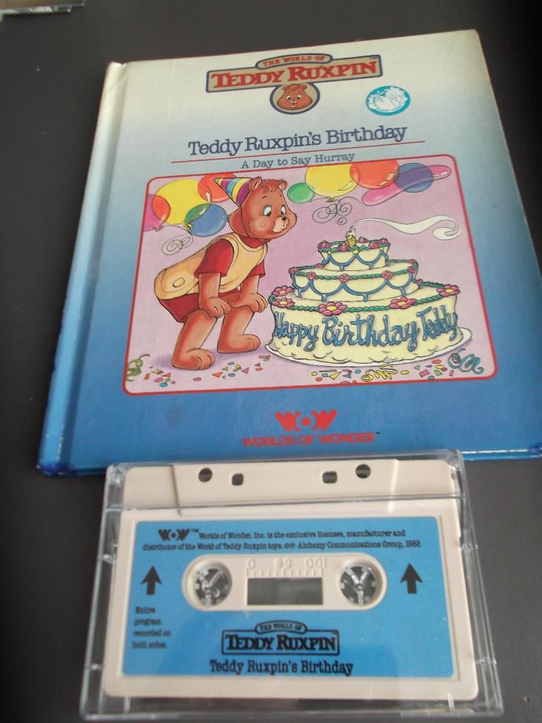 nieuw boekje en cassette van teddy ruxpin, Ophalen of Verzenden, Nieuw