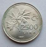 2500 Lira munt Turkije 1991, Ophalen of Verzenden, Midden-Oosten