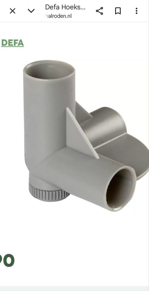 Gezocht 2 defa verstelbare hoekstukken voor campingkast, Ophalen of Verzenden, Zo goed als nieuw