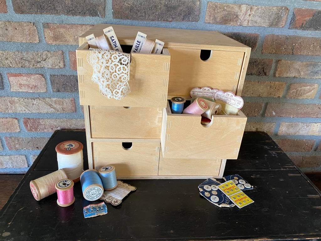 Vintage miniladekastje, IKEA MOPPE, Minder dan 50 cm, Gebruikt, 5 laden of meer, Ophalen of Verzenden