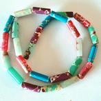 Streng Sediment Jaspis Mix kleuren natuursteen 4x13mm, Ophalen, Nieuw, Kraal