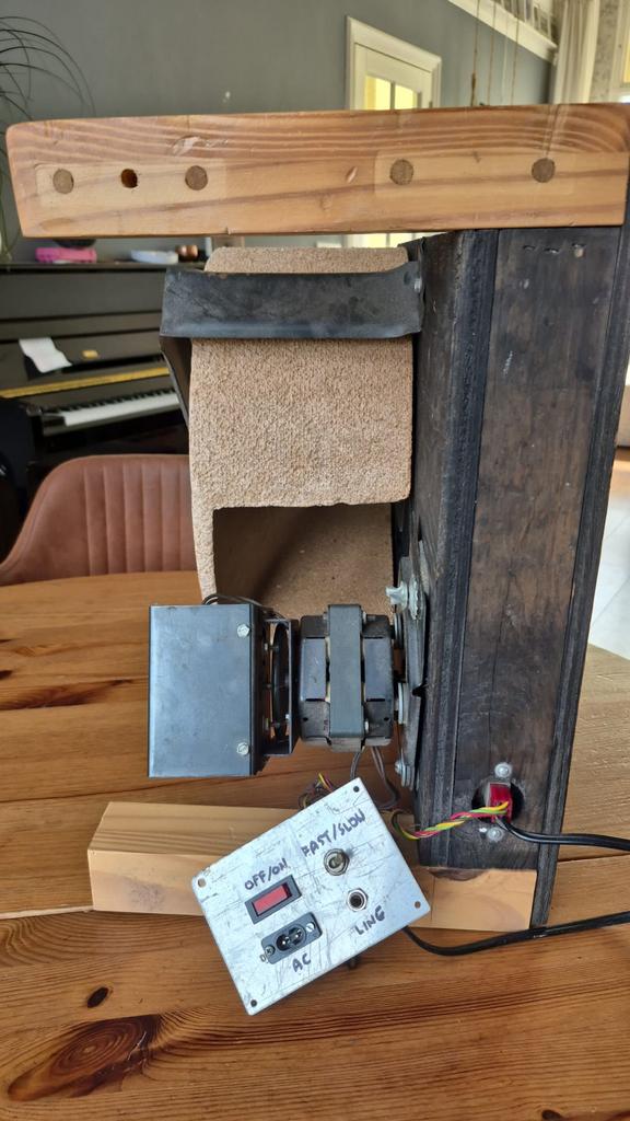 Leslie box, Ophalen, Gebruikt