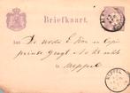 Briefkaart met voorbedr. zegel 2½CT gelopen op Meppel 1879, Verzenden, Briefkaart