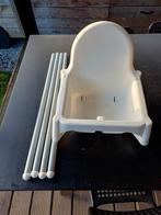 Witte kinderstoel met grijze poten ikea gebruikt voor buiten, Ophalen of Verzenden, Gebruikt, Overige typen