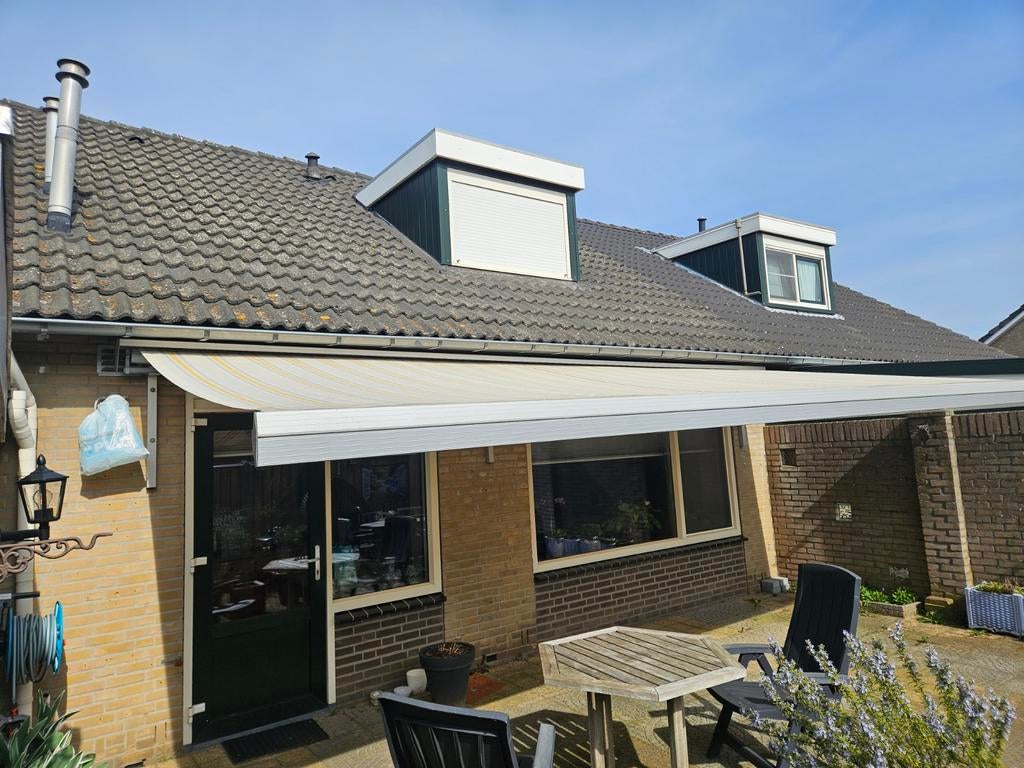 Zonnescherm 720x300cm, 150 tot 300 cm, Ophalen, Gebruikt, Knikarmscherm