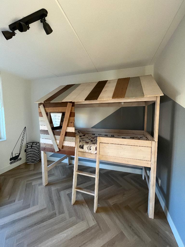 Lifetime bed boomhut/bedhuisje hoogslaper, Ophalen, Gebruikt, Hoogslaper