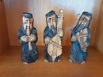 Poolse Vintage Handgemaakt houtsnijwerk 3 Bijbelse Figuren, Antiek en Kunst, Ophalen of Verzenden