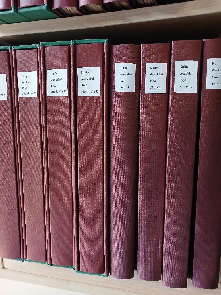 Kuifje weekbladen 1958 t/m 1973 compleet en ingebonden, Gelezen, Complete serie of reeks, Diverse auteurs, Ophalen of Verzenden