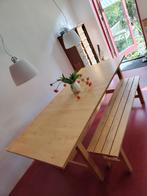 Eettafel met bankjes - Ikea Norden, Huis en Inrichting, Tafels | Eettafels, Ophalen, Gebruikt, 200 cm of meer, 50 tot 100 cm