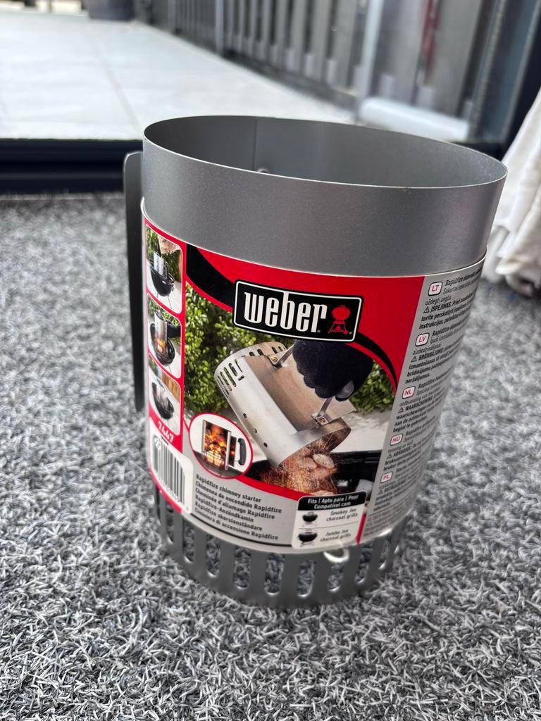 Weber Rapidfire Houtskoolstarter - Nieuw in verpakking, Tuin en Terras, Barbecue-accessoires, Ophalen of Verzenden, Nieuw