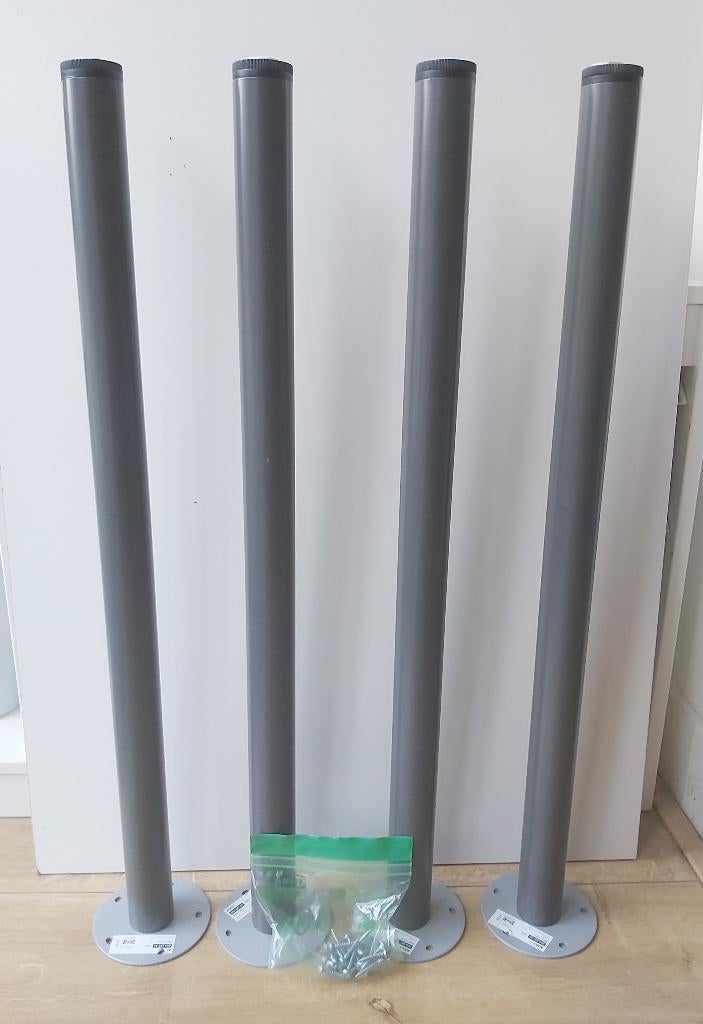 IKEA ADILS Tafelpoten - Set van 4, Huis en Inrichting, Tafelonderdelen, Zo goed als nieuw, Tafelpoot, 50 tot 100 cm, Minder dan 50 cm