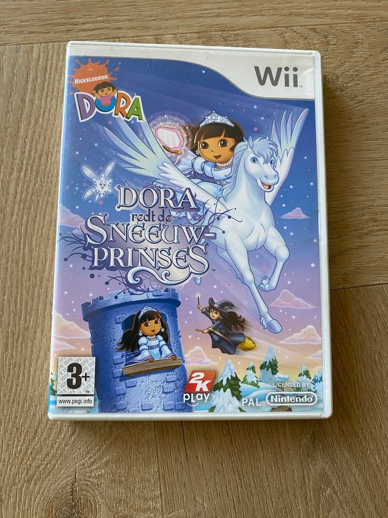 Wii spel Dora redt de sneeuwprinses, Avontuur en Actie, Gebruikt, 1 speler, Ophalen of Verzenden