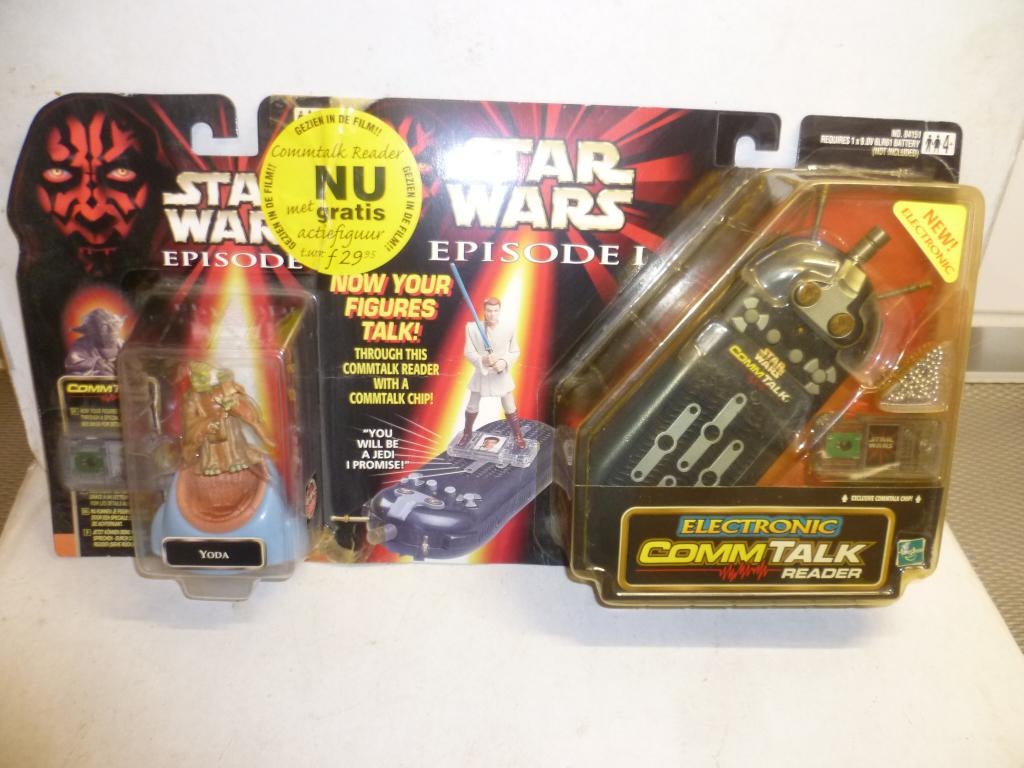 Star Wars Episode1 Electronic Comm Talk Reader + Yoda film, Ophalen of Verzenden, Nieuw, Actiefiguurtje