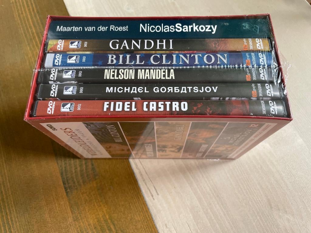 DVD Wereldleiders box, nog geseald., Alle leeftijden, Ophalen of Verzenden, Nieuw in verpakking, Politiek of Geschiedenis