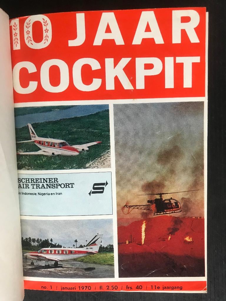 Cockpit, Het blad met al het luchtvaartnieuws, 1970, Verzamelen, Luchtvaart en Vliegtuigspotten, Ophalen of Verzenden, Gebruikt