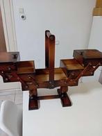 Vintage Houten naaidoos op pootjes, Ophalen of Verzenden, Gebruikt, Overige typen