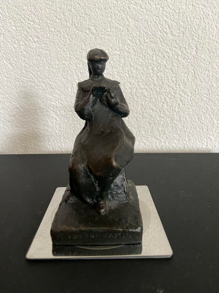 Beeldje De Lampenmaakster Philips Eindhoven, Verzamelen, Beelden en Beeldjes, Gebruikt, Mens, Ophalen