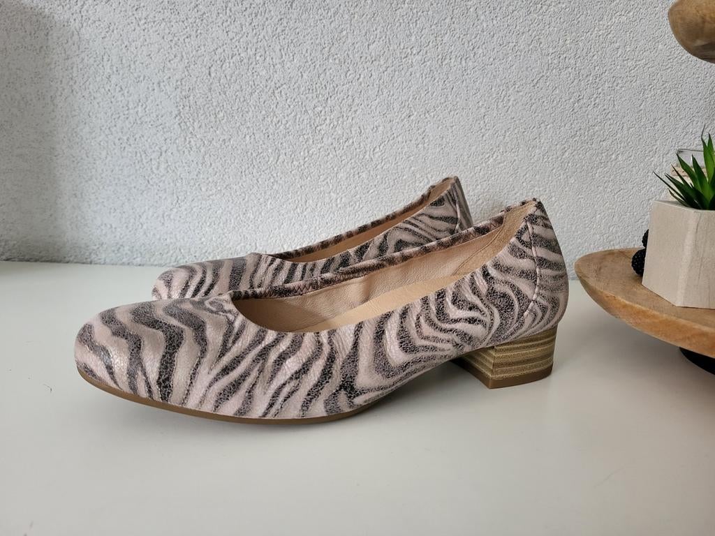 Gabor ballerina's maat 38 met dierenprint en inlegzool, Overige kleuren, Gabor, Zo goed als nieuw, Ballerina's
