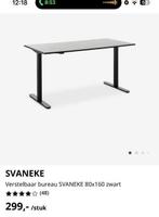SVANEKE Elektrisch Verstelbaar Zit-Sta Bureau Zwart 80x160, Ophalen of Verzenden, Elektrisch, Zo goed als nieuw, Bureau