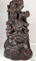 Groot standbeeld generaal Guan Yu massief hardhout, Ophalen