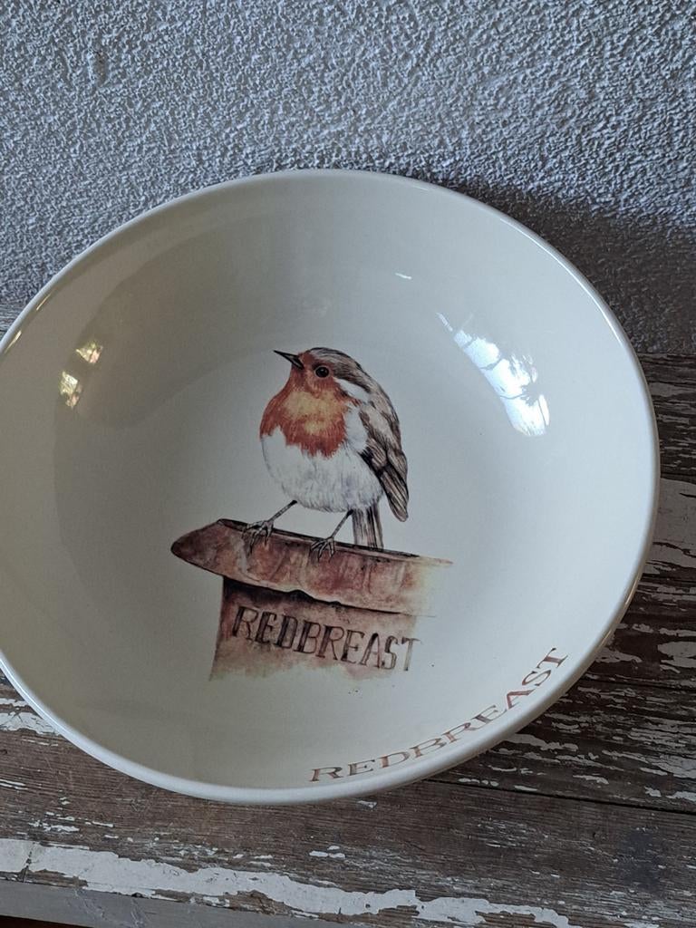 JET ter Steege  schaal redbreast roodborstje, Nieuw, Ophalen of Verzenden, Schaal of Schalen, Overige stijlen