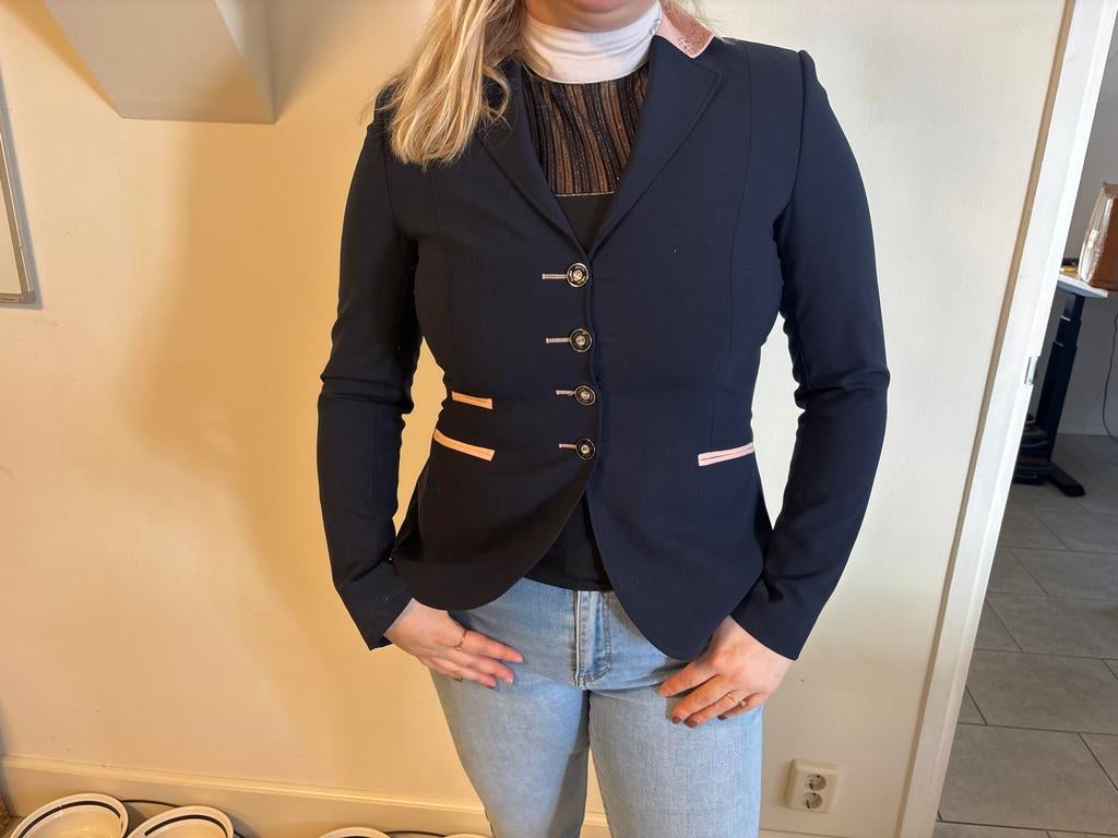 Juuls wedstrijdjasje midnight powder maat 42 zgan, Dieren en Toebehoren, Paardrijkleding, Ophalen of Verzenden, Zo goed als nieuw