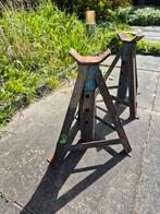 2 assteunen voor auto of caravan, Auto diversen, Krikken, Ophalen