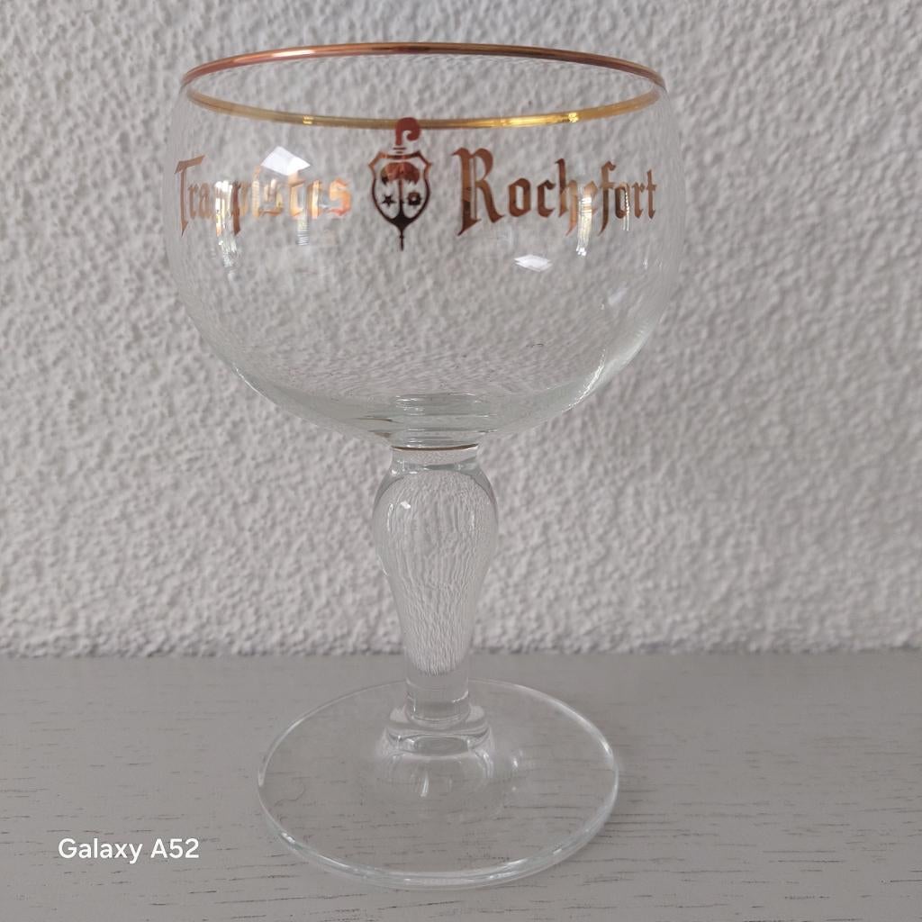 Trappistes Rochefort bierglas vintage, Verzamelen, Biermerken, Ophalen of Verzenden, Nieuw, Glas of Glazen, Overige merken