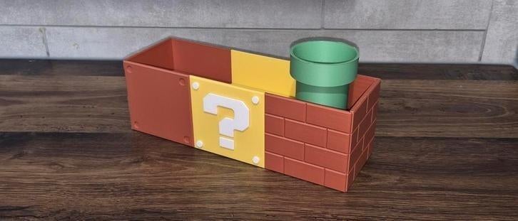 Mario Bros. Pinda/ pistache bakje - gratis verzending, Ophalen of Verzenden, Zo goed als nieuw, Rechthoekig, Kunststof
