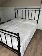 Ledikant 2 persoons, Huis en Inrichting, Slaapkamer | Bedden, Ophalen, Gebruikt, Zwart, Tweepersoons