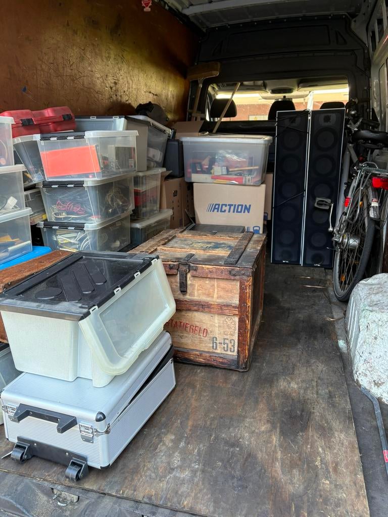 Alleen vandaag, busje vol handel, koningsdag, euro handel, Diversen, Rommelmarktspullen, Ophalen of Verzenden, Gebruikt