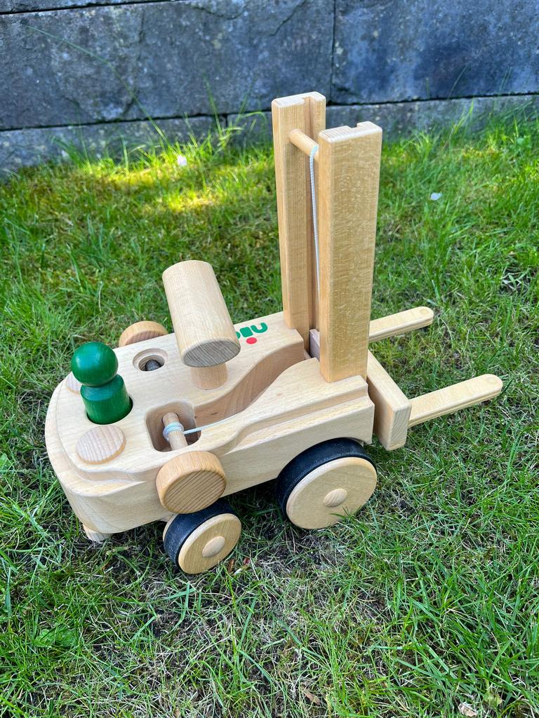 Houten Heftruck Nic, Kinderen en Baby's, Speelgoed | Houten speelgoed, Ophalen, Gebruikt