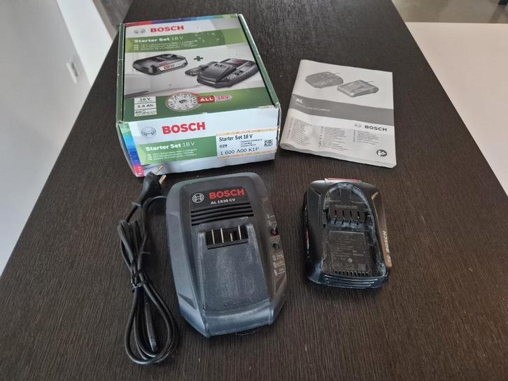 Bosch 18V accu 2.5Ah + acculader AL1830CV | Power for ALL, Doe-het-zelf en Verbouw, Gereedschap | Machine-onderdelen en Toebehoren