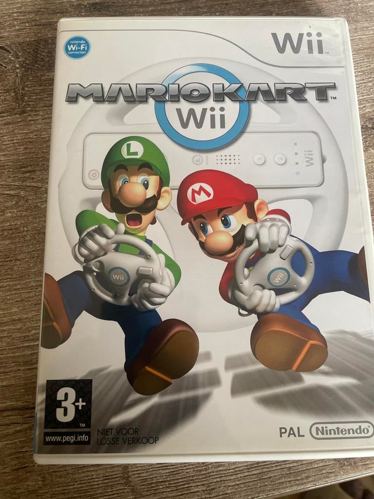 Mario Kart Wii - Complete met handleiding, Spelcomputers en Games, Games | Nintendo Wii, Gebruikt, Racen en Vliegen, Eén computer