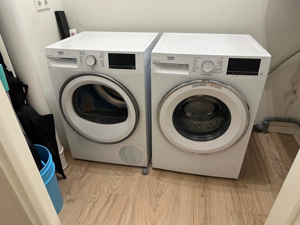Beko wasmachine en droger, Witgoed en Apparatuur, Ophalen, Zo goed als nieuw, 1200 tot 1600 toeren