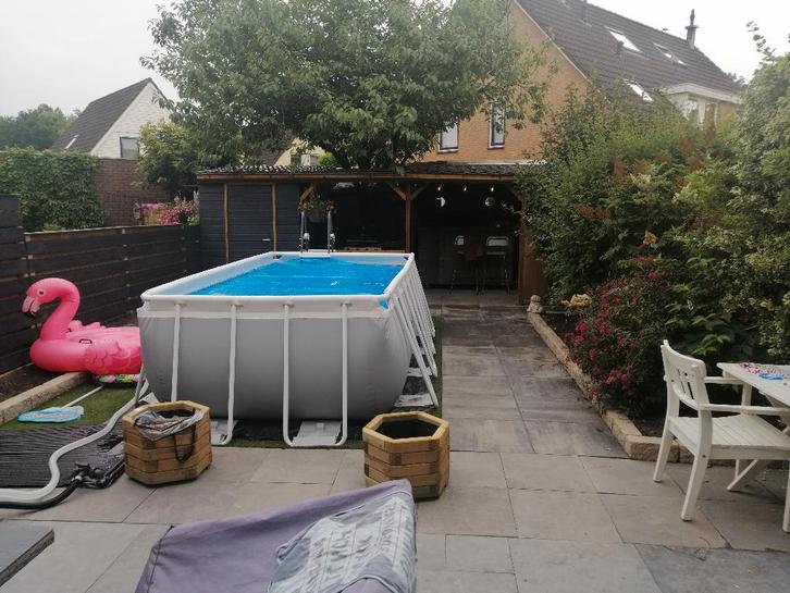 intex opzetzwembad 400x200 met zandfilterpomp en warmtepomp!, Tuin en Terras, Zwembaden, Gebruikt, Opzetzwembad, 80 tot 120 cm