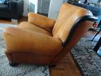 schapenleren fauteuil clubfauteuil leunstoel zetel, Ophalen, Gebruikt, 50 tot 75 cm, Leer