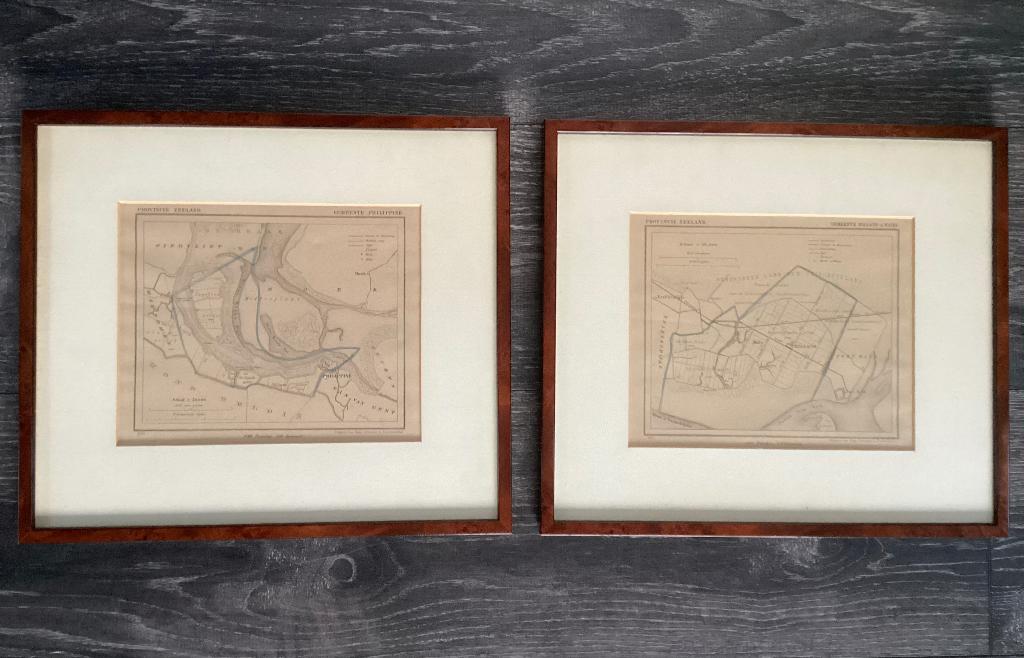 Kaarten Provincie Zeeland:  Rilland & Philippine., Ophalen of Verzenden