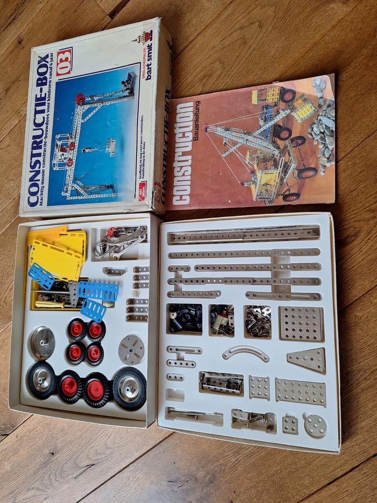 3 constructiedozen TEMSI en BS, Verzamelen, Speelgoed, Ophalen of Verzenden, Zo goed als nieuw