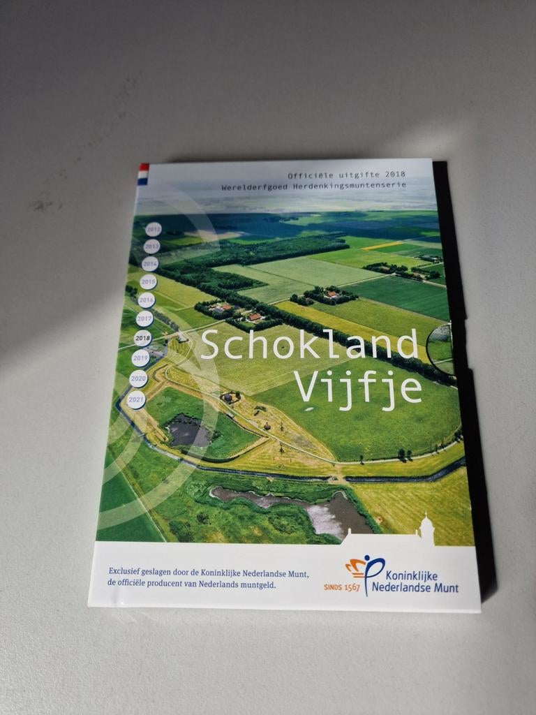Schokland vijfje Zilver, Ophalen of Verzenden, Europa, Overige merken