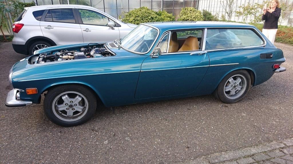 Volvo 1800 ES 1972 Blauw, Achterwielaandrijving, 4 cilinders, Blauw, Bruin