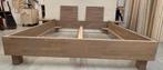 Eikenhout ledikant 180x200, Ophalen, 180 cm, 200 cm, Grijs