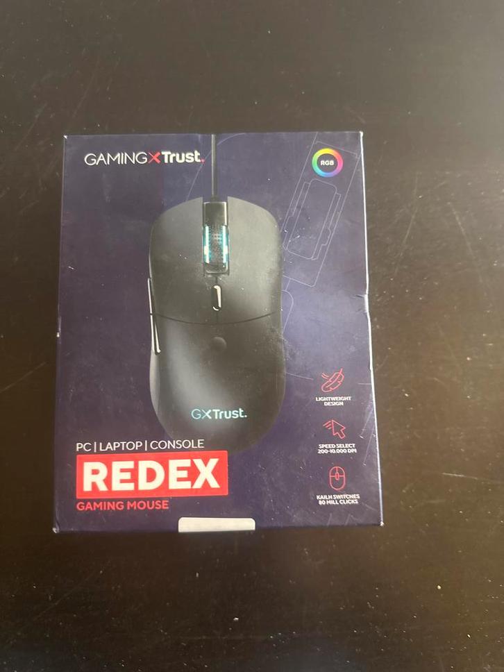 Trust Redex Gaming Muis - Nieuw in doos, Computers en Software, Muizen, Nieuw, Muis, Bedraad, Gaming muis, Ophalen of Verzenden