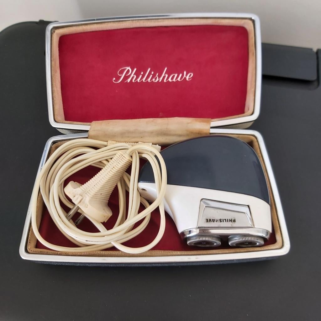 Retro scheerapparaat met etui
jaren 50, Witgoed en Apparatuur, Persoonlijke-verzorgingsapparatuur, Ophalen of Verzenden, Gebruikt