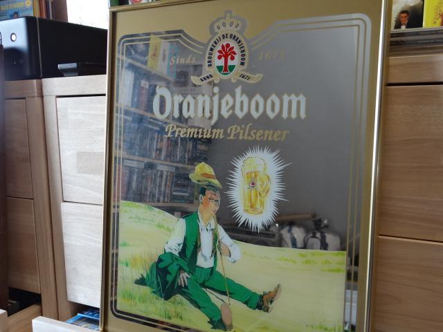 Oranjeboom Bier Spiegel., Verzamelen, Biermerken, Ophalen, Zo goed als nieuw, Reclamebord, Plaat of Schild, Oranjeboom