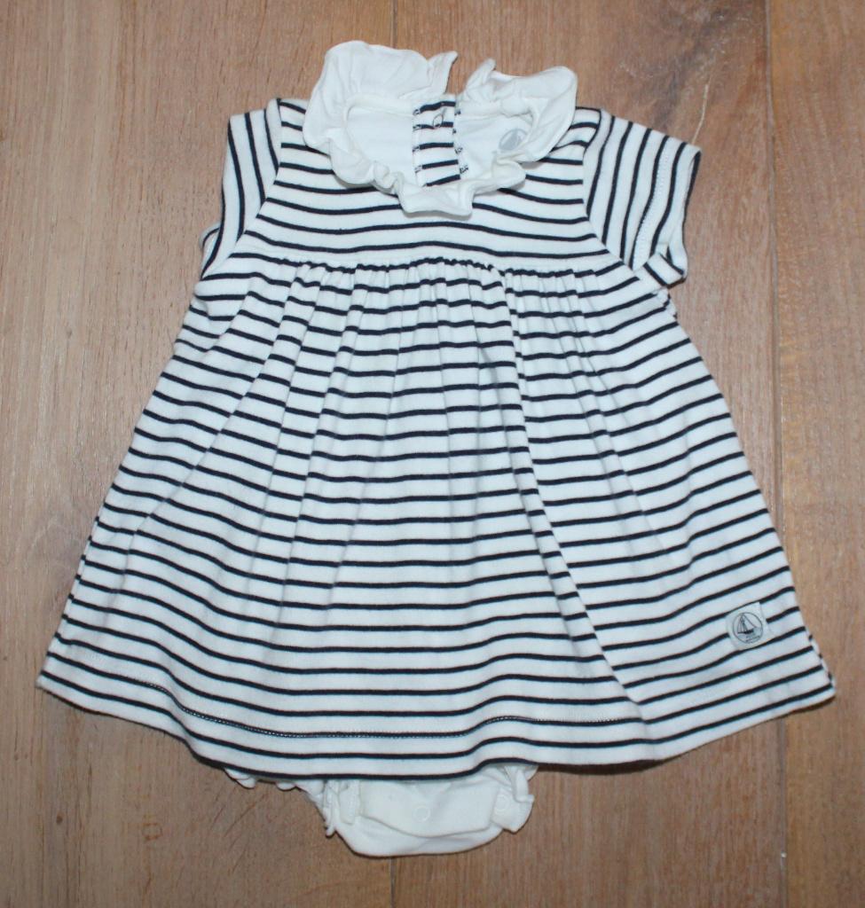 Jurk van Petit Bateau maat 3m / 60 cm, Gebruikt, Meisje, Jurkje of Rokje, Ophalen of Verzenden